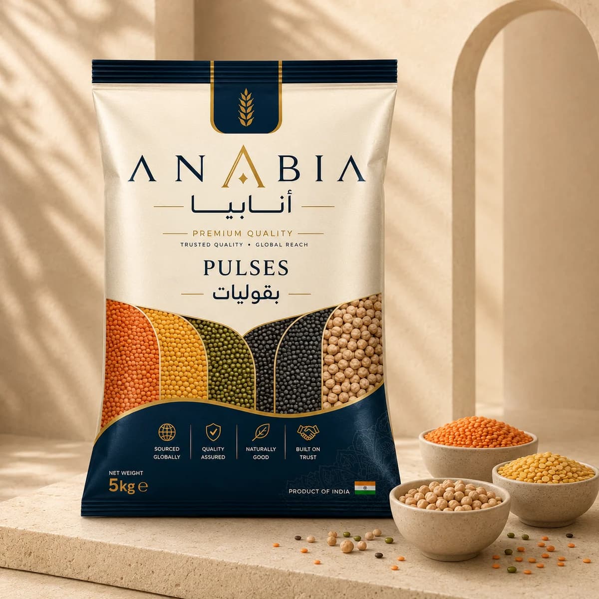 ANABIA Premium Quality Pulses in a 5kg retail pack