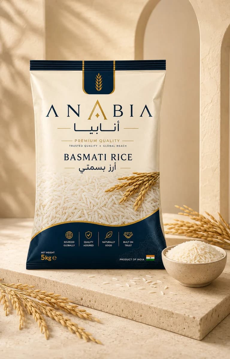 ANABIA Premium Quality Basmati Rice in a 5kg retail pack